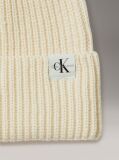 Beige Unisex Ribbed Beanie  Kids Unisex