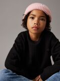 Pink Unisex Ribbed Beanie  Kids Unisex