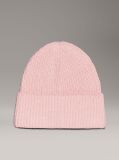 Pink Unisex Ribbed Beanie  Kids Unisex
