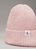 Pink Unisex Ribbed Beanie  Kids Unisex