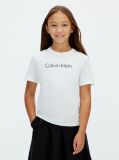 Λευκό Παιδικό T-shirt Με Λογότυπο  Παιδικό Unisex