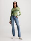 Denim Τζιν Με Χαμηλή Μέση Σε Ίσια Γραμμή  Γυναίκα