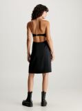 Black Satin Chain Detail Bustier Dress  Women