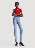 Denim High Rise Super Skinny Split Zip Jeans  Women