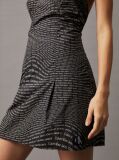 Black All-Over Logo Slip Dress  Women
