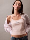 Ροζ Slim Cami Τοπ Με Μονόγραμμα  Γυναίκα