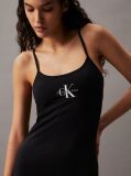 Black Slim Monogram Cami Dress  Women