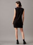 Black Relaxed Sleeveless T-shirt Dress  Women