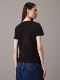 Black Slim Monogram T-shirt  Women