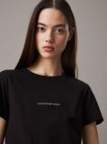 Black Slim Monogram T-shirt  Women