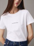 White Slim Monogram T-shirt  Women