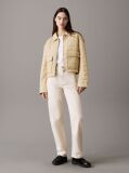 Beige Short Quilted Jacket  Women