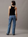 Denim High Rise Straight Carpenter Jeans  Women