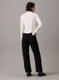 White Sheer Knit Long Sleeve Top  Women