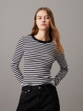 Multi Slim Ribbed Long Sleeve Top  Women