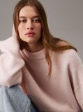 Pink Relaxed Wool Blend Jumper  Women