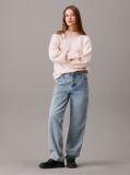 Pink Relaxed Wool Blend Jumper  Women