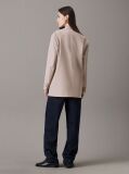 Beige Relaxed Double-Breasted Blazer  Women