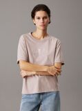 Grey Relaxed Monogram T-shirt  Women