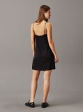 Black Satin Bustier Slip Dress  Women