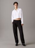 Black Soft Viscose Pleated Trousers  Women