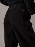 Black Relaxed Cotton Flannel Trousers  Women