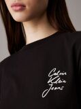 Black Slim Logo T-shirt  Women
