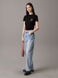 Black Slim Logo T-shirt  Women