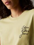 Green Slim Logo T-shirt  Women