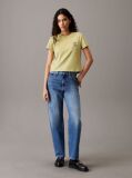 Green Slim Logo T-shirt  Women