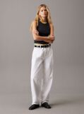 Black Slim Ribbed Cotton Tank Top  Women