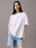 White Boyfriend Badge T-shirt  Women
