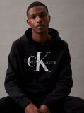 Μαύρο Hoodie Με Λογότυπο  Άνδρας