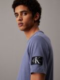 Grey Monogram Badge T-shirt  Men