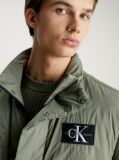 Green Padded Nylon Utility Vest  Men