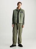 Green Padded Nylon Utility Vest  Men