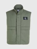 Green Padded Nylon Utility Vest  Men