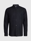 Black Linen Cotton Shirt  Men