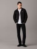 Black Padded Nylon Zip Up Jacket  Men