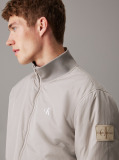 Grey Padded Nylon Zip Up Jacket  Men
