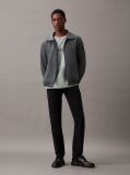 Grey Padded Nylon Zip Up Jacket  Men