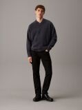 Black Slim Straight Jeans  Men