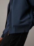 Μπλε Άνετο Hoodie Με Φερμουάρ  Άνδρας