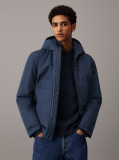 Blue Technical Short Parka Jacket  Men