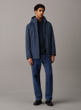 Blue Technical Short Parka Jacket  Men