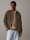 Brown Relaxed Corduroy Shirt Jacket  Men
