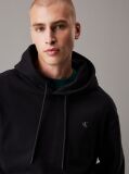 Black Cotton Terry Hoodie  Men