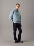 Grey Cotton Terry Hoodie  Men