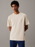 Beige Relaxed Logo Appliqué T-shirt  Men