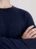 Blue Merino Wool Jumper  Men